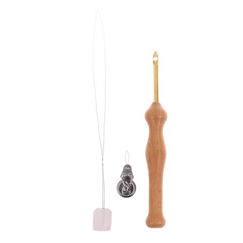 DIY Durable Knitting Embroidery Pen Punch Needle Threader Se