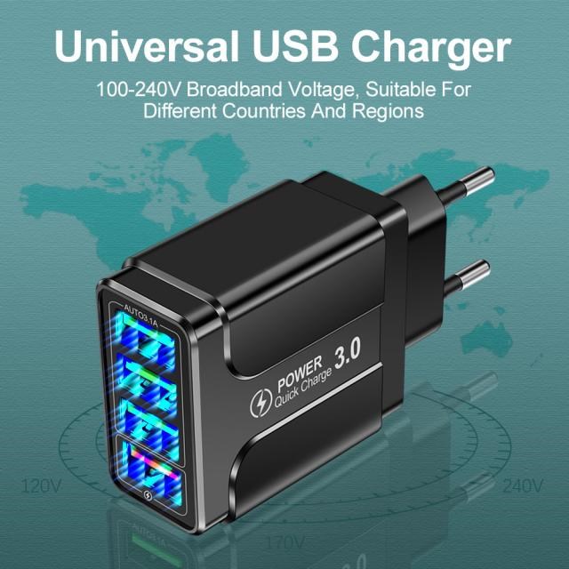QC3.0 Quickly Charger For Phone 5V Power Adapter Fast Chargi