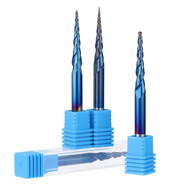 Tungsten Steel Carbide NACO-blue 2 Flutes Ball Nose End Mill