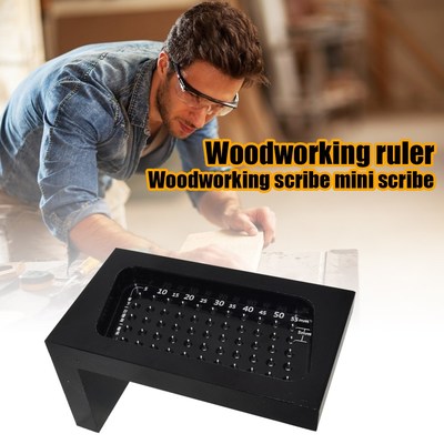 T-type Hole Positioning Ruler Scriber Strong Toughness Woode
