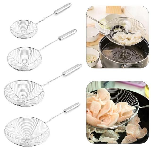 Skimmer Oil Pot Colander Stainless Steel Oil Food Filter Coo