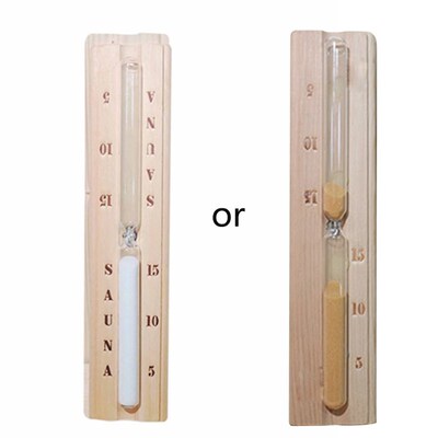 15 Minutes Sauna Hourglass, Sauna Sand Timer Wall-Mounted Sa