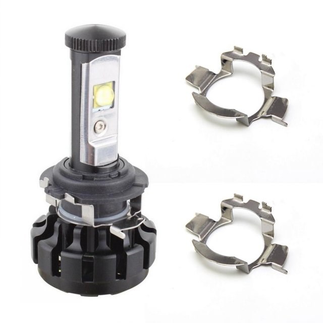 2pcs H7 LED Car Headlight Bulb Base Holders Adapters Socket