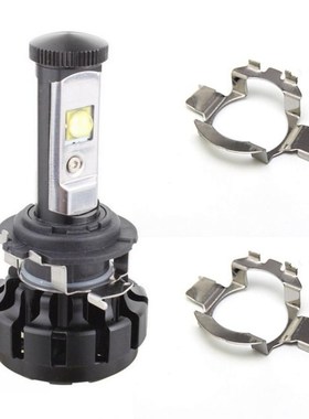 2pcs H7 LED Car Headlight Bulb Base Holders Adapters Socket