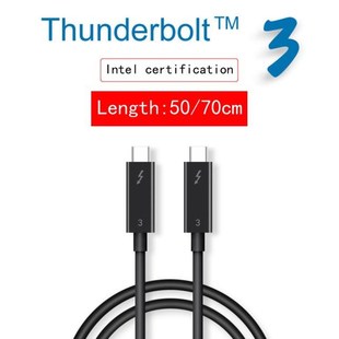 Thunderbolt 3 Cable 40Gbps 100W 5A/20V USB C Data Cable Supp