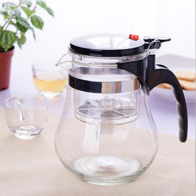 350ml Heat Resistant Glass Teapot With Filter Infuser Chines