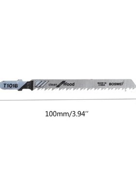 5 Pcs T101B HCS 100mm Jigsaw Blade Clean 适用于 Wood T-Shank