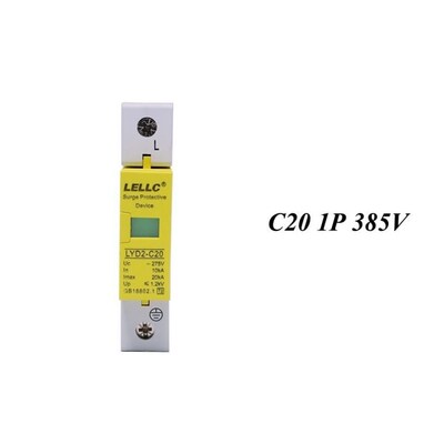 Hot sale C20-1P 10KA~20KA ~385V AC SPD House Surge Protector