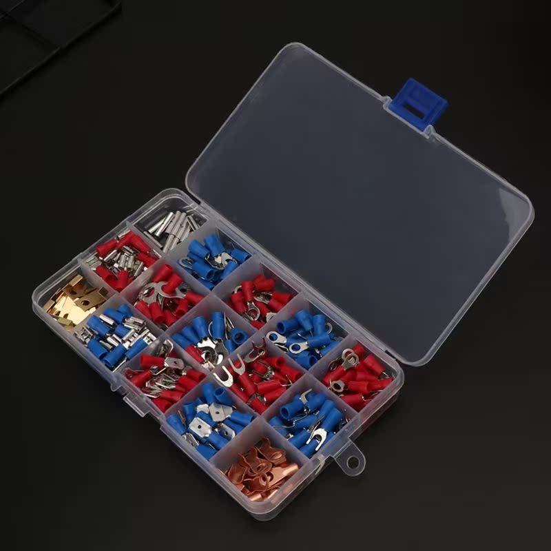 300Pcs  Assorted Electrical Wire Terminals Insulated Crimp C