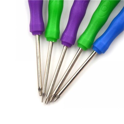 Colorful 5Pcs  T2 T3 T4 T5 T6 Torx Screw Driver Set 适用于 S