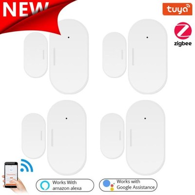 Tuya ZigBee Smart Window Door Sensor Magnetic Switch Home Se