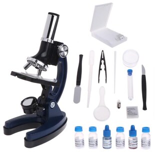 Children Kid Biological Microscope Set Student Educational T