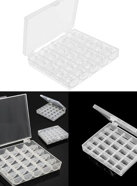 25Pcs Plastic Coil Empty Bobbins Sewing Machine Spools Home