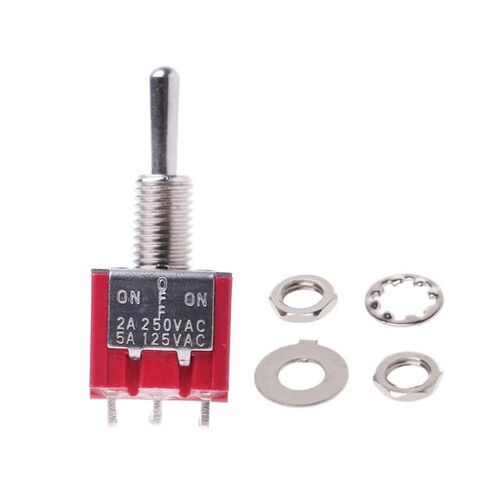 1 Pc Toggle Switch 2A 250VAC 5A 125VAC MTS-403 On-Off-On Min