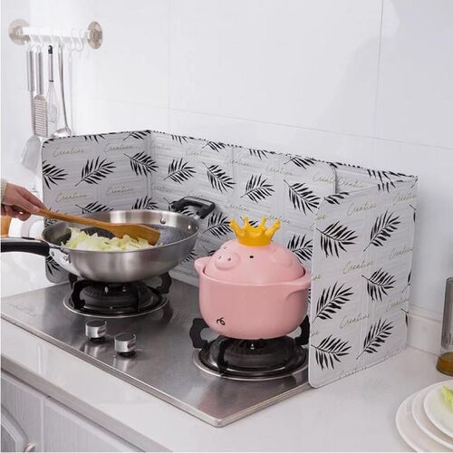 Kitchen Stove Foil Plate Prevent Oil Splash Cooking Hot Baff