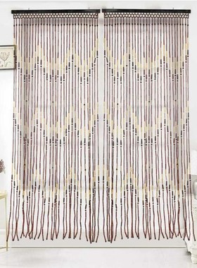 180x90cm Handmade Wooden Bead Curtain 31 Lines Wooden Curtai