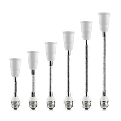 Flexible E27 to E27 LED Lamp base Bulb Socket With 16CM 20CM