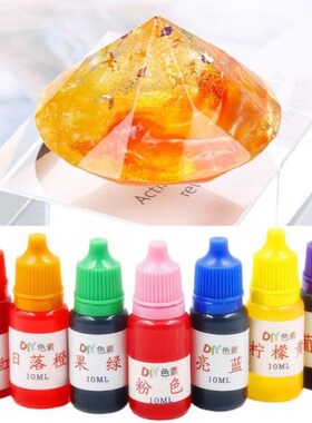 7 Pcs/set 10ml Dyeing Pigment Slime Crystal Mud Colorant Epo