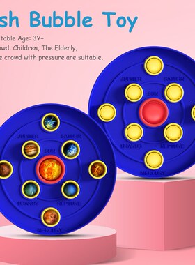 Fingertip Toys Push Bubble Planet Pressing Plate Silicone An