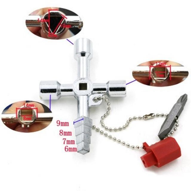 Key Wrench Plumber Multifunction Train Elevator Square Acces