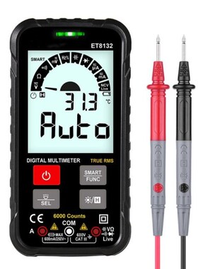 ET8132 Push-button Smart Digital Multimeter Automatic Recogn