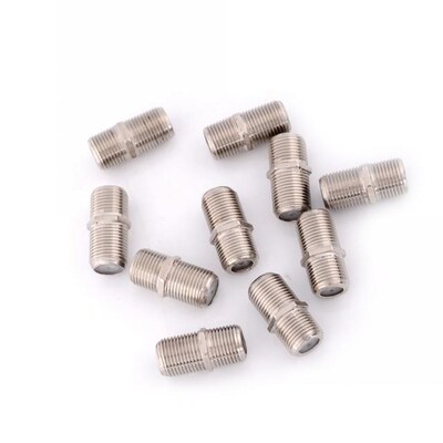 Aluminium Alloy Joiner Barrels Connector F Plug Coupler Adap