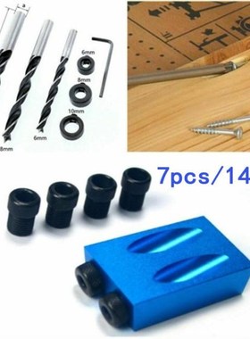 15° blue woodworking bevel hole positioner woodworking dril
