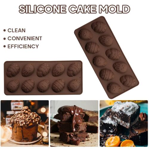 Egg 3D Chocolate Mould Reusable Baking Craft Fondant Cake Su