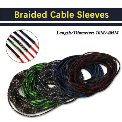 10M Cable Sleeves Wire Gland Protections Tight PET Nylon Exp