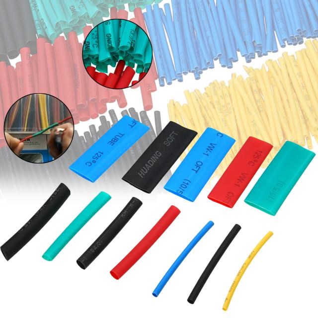 530pcs Polyolefin Shrinking Assorted Heat Shrink Tube Wire C