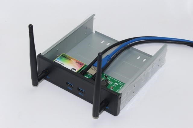 New Wireless Network Card 5.25 inch USB 3.0 Front Panel 2Por