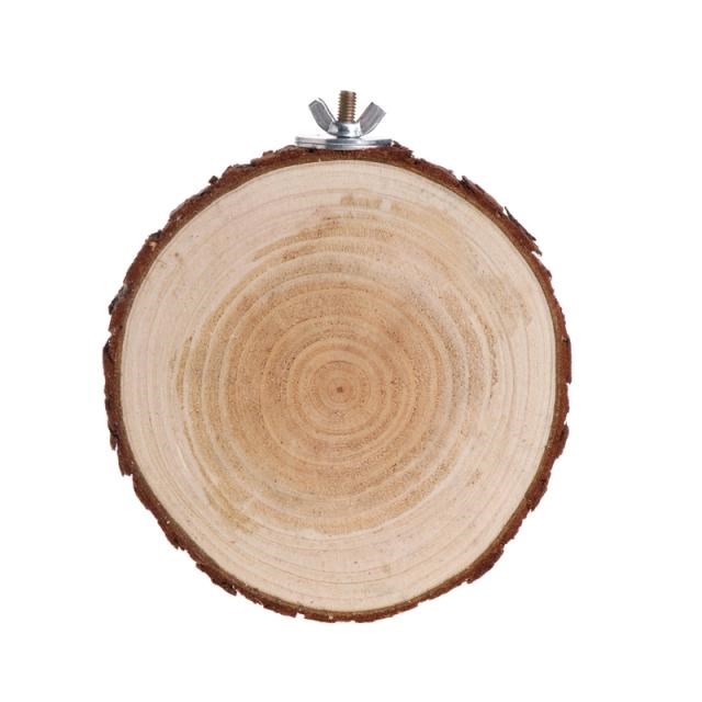 Pet Parrot Bird Cage Perch Plat适用于m Round Wooden Stand Bo