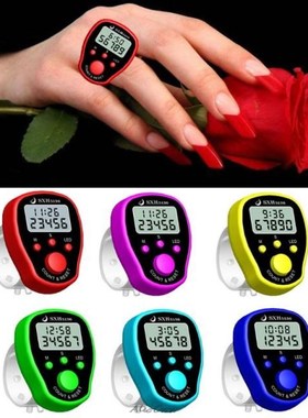 Finger Counter Clock LCD Electronic Digital Tally Counters w