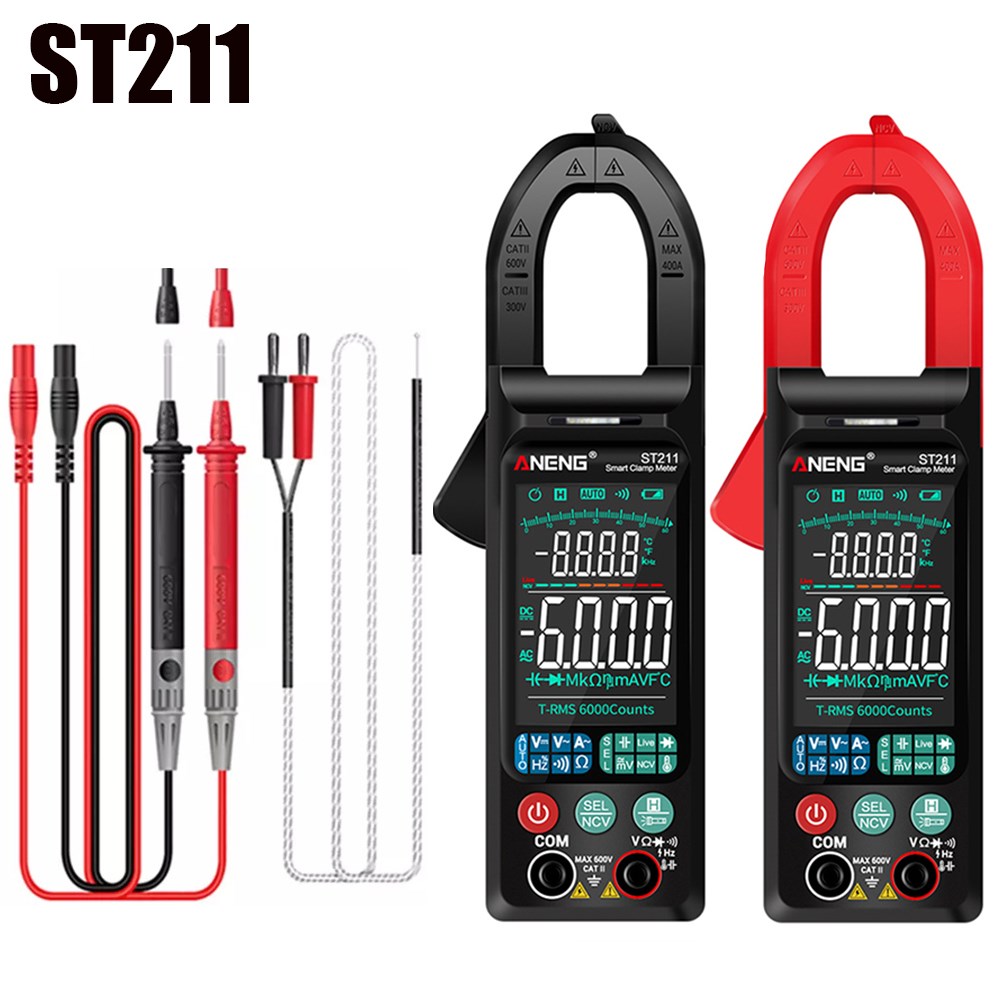 ST211 Digital Clamp Meter 6000 Counts Multimeter DC/AC Volta