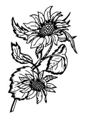 Sunflower Silicone Clear Seal Stamp DIY Scrapbooking Embossi