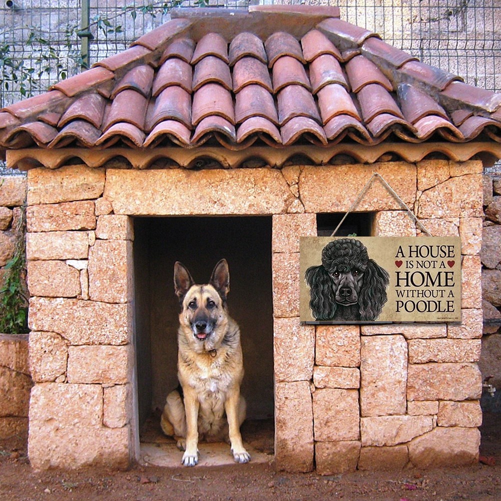 Creativity Dog Tags Wood Rectangular Decorative Plaques Pend