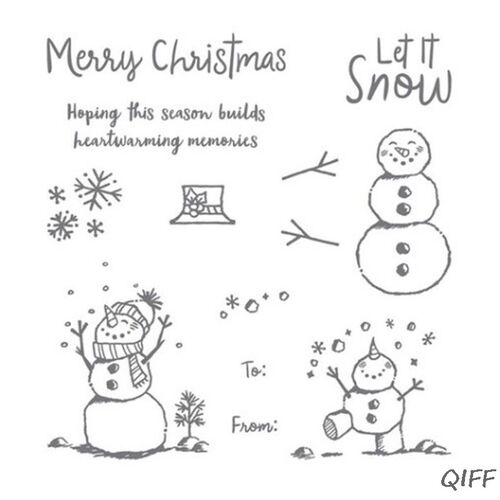 Winter Silicone Clear Seal Stamp DIY Scrapbooking Embossing