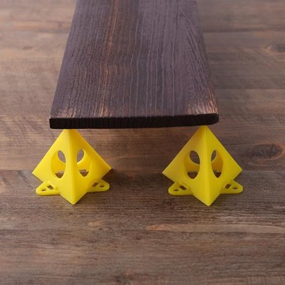 Yellow Woodworking Painter's Pyramid Stands Paint Tool Trian