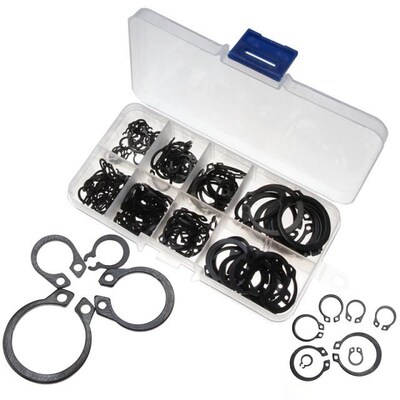 160PCS External Retaining Metal Internal Stainless Ring Circ