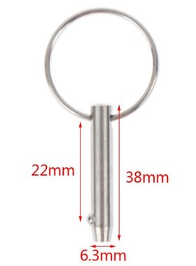 New Hot 6.3*38mm Marine Grade 1/4 Inch Quick Release Ball Pi