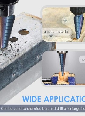 Multiple 50 Sizes HSS Step Drill Bit Set with Automatic Cent