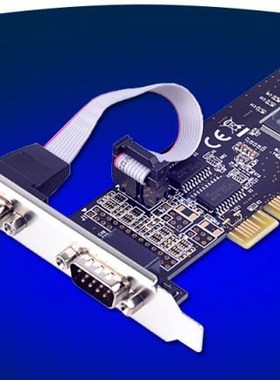 PCI to Dual Port Serial DB9 RS232 RS-232 2-Port Controller A