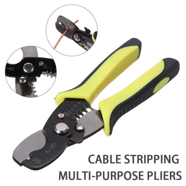 1pc Automatic Cable Wire Stripper Manual Crimping Tool 14 12