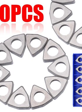10Pcs Lathe Carbide Shim High Strength MW0804 Inserts For WN