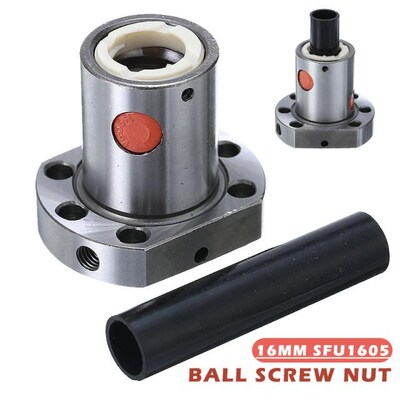 1pc Carbon Steel SFU1605 Ballscrew Nut 16mm Diameter Ball Sc