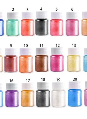 21 Colors Aurora Resin Mica Pearlescent Pigments Colorants E