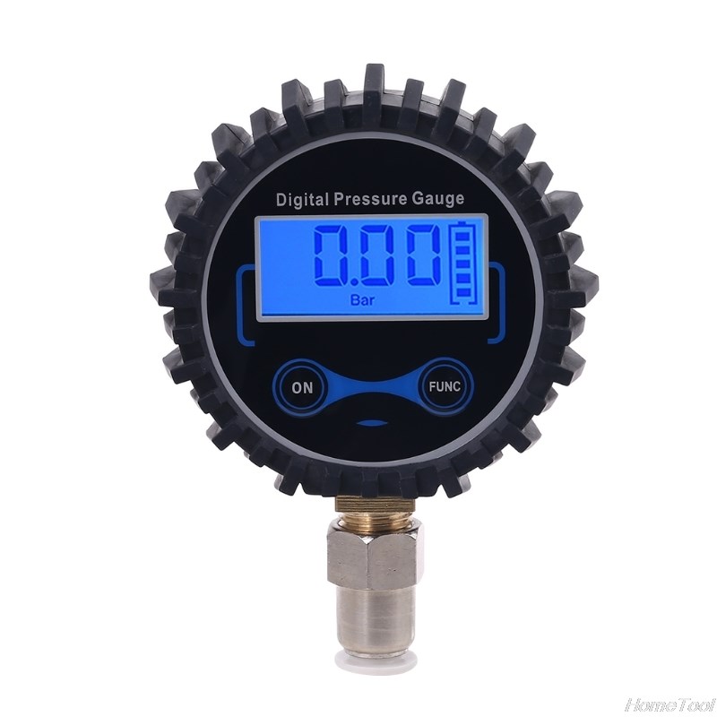 Digital Pressure Gauge with Straight Plug fitting 8mm Outsid