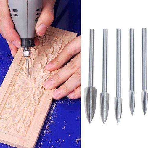 5pcs Engraving Drill Bits High-speed steel Solid Carbide Gr