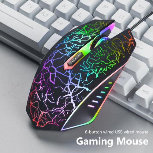 Professional Gamer Mice Computer Wired Gaming Mouse 6 Button