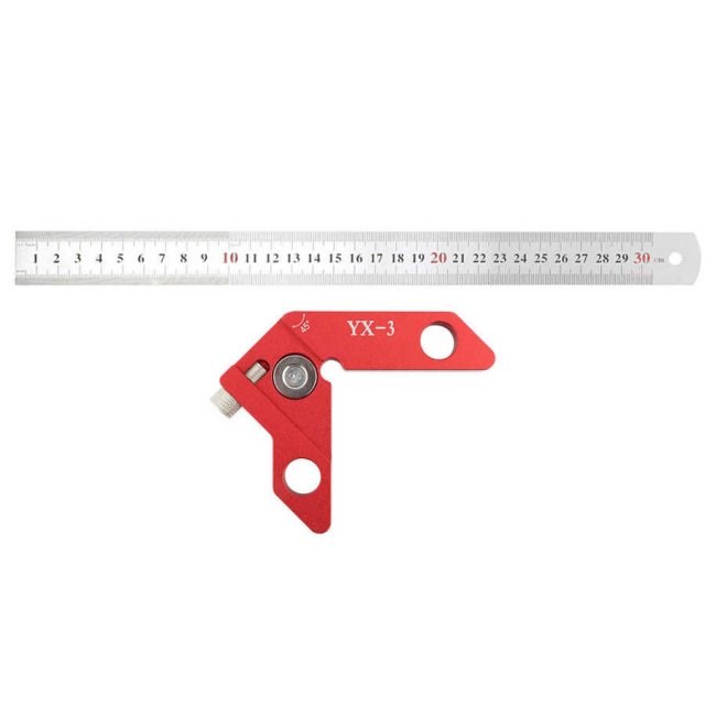 YX-3 Center Line Scriber 45 90 Degrees Angle Line Caliber Ru